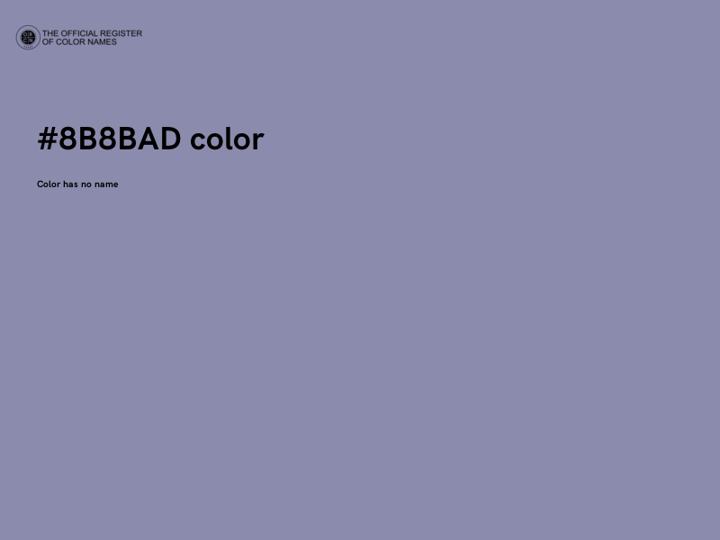 #8B8BAD color image