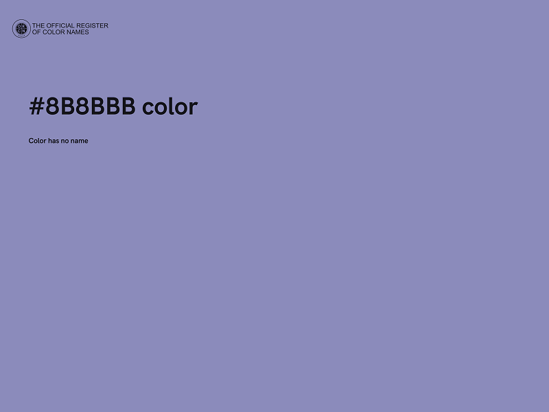 #8B8BBB color image