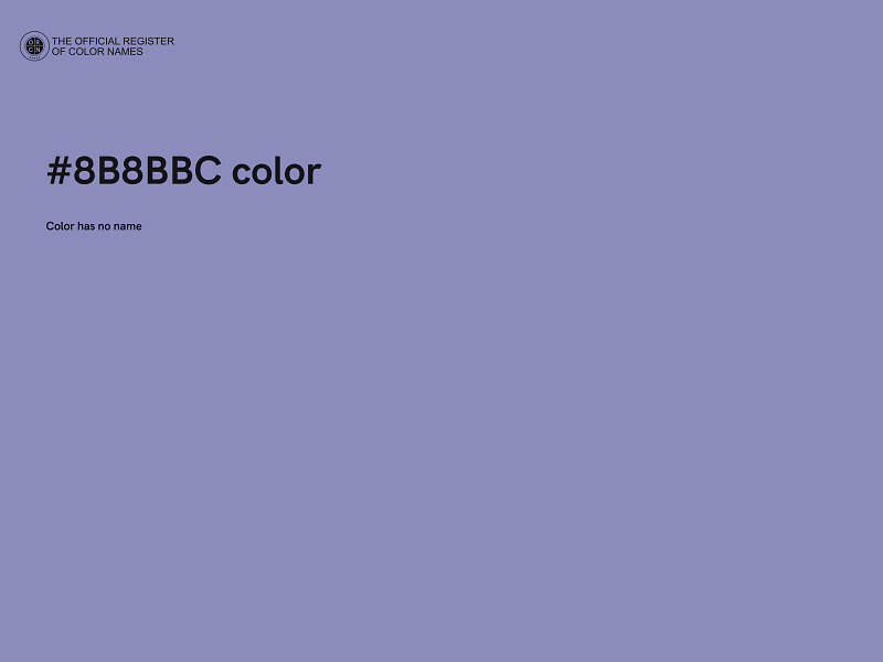 #8B8BBC color image