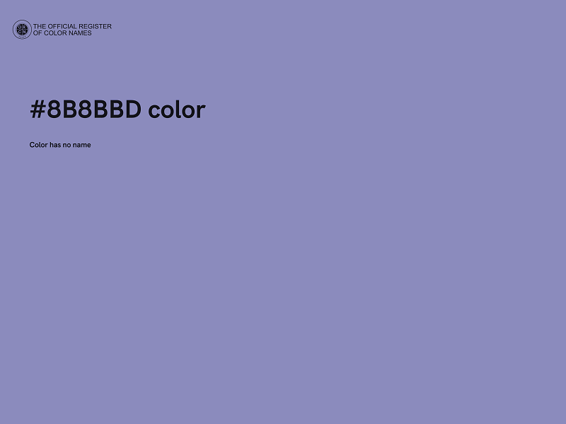 #8B8BBD color image