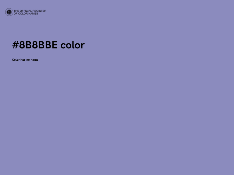 #8B8BBE color image