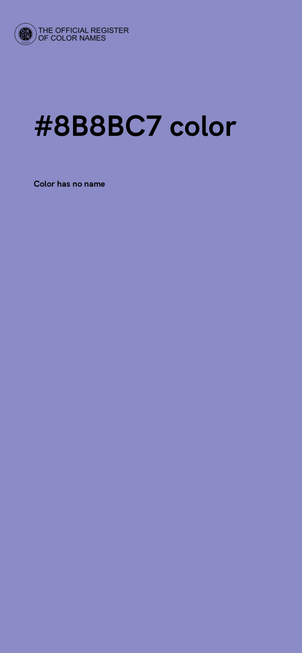 #8B8BC7 color image