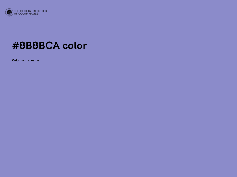 #8B8BCA color image