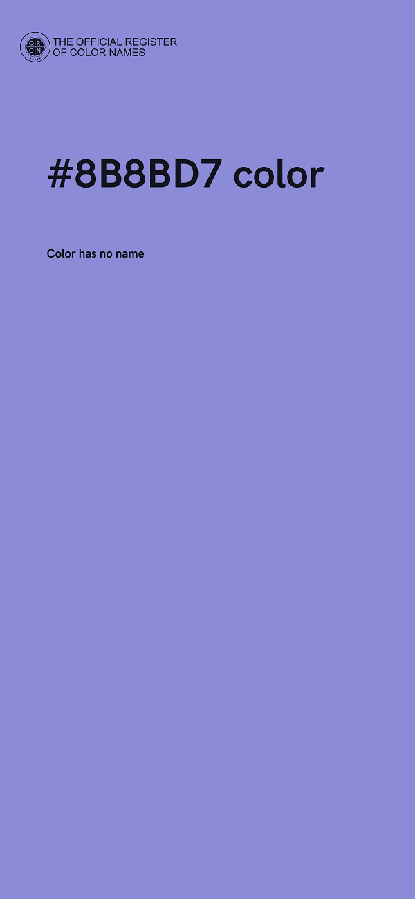 #8B8BD7 color image