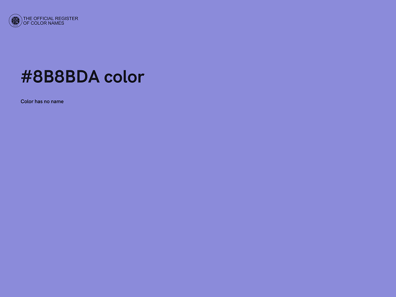 #8B8BDA color image