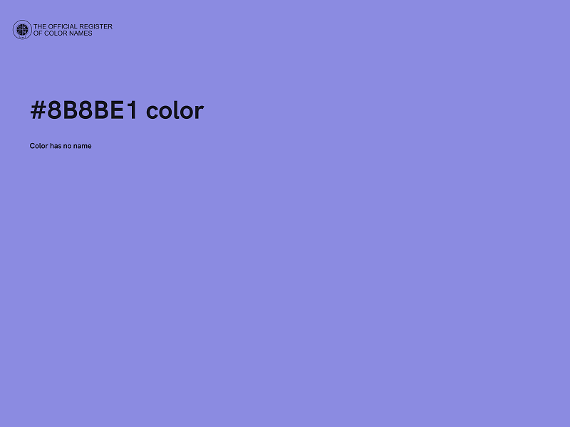 #8B8BE1 color image