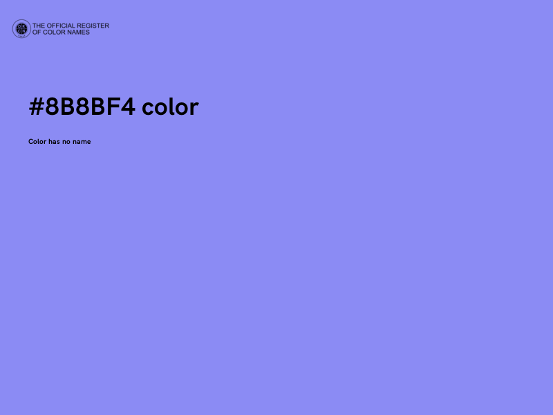 #8B8BF4 color image