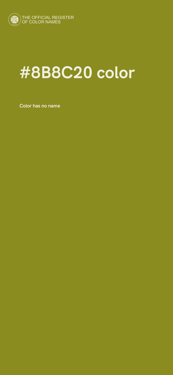 #8B8C20 color image