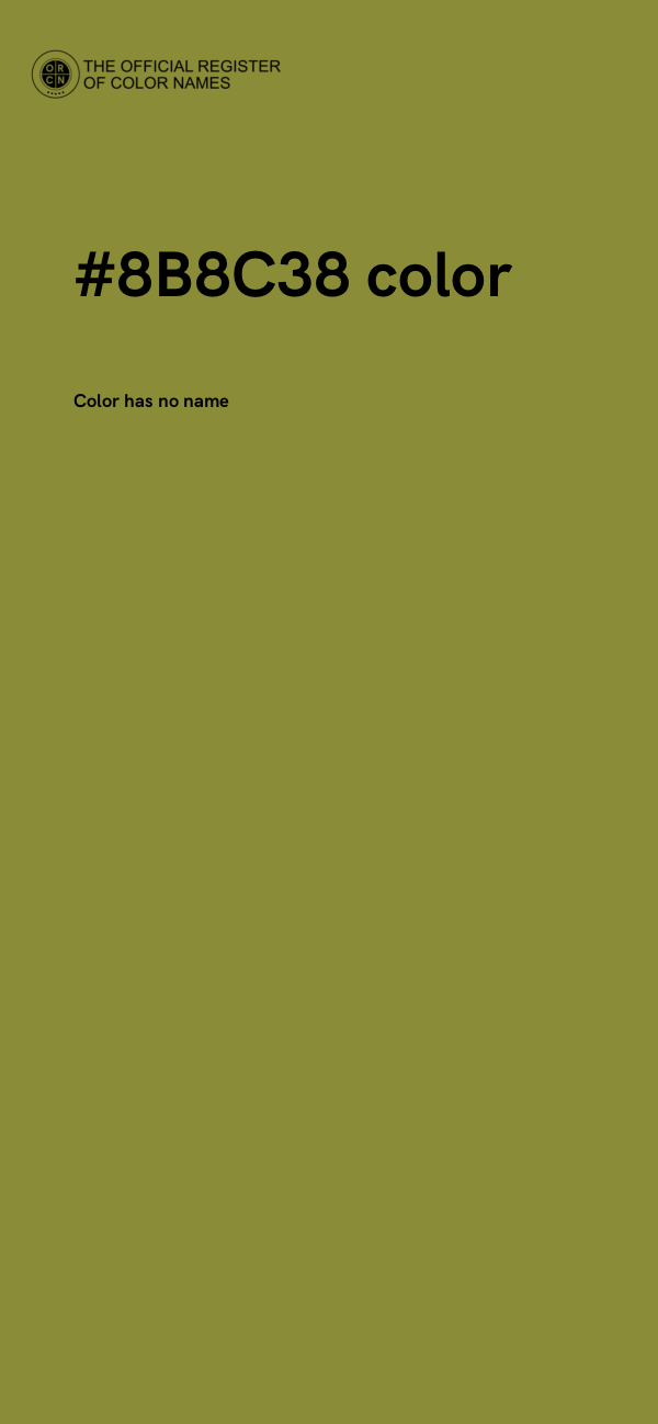 #8B8C38 color image