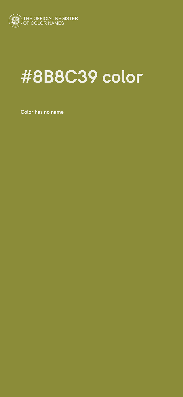 #8B8C39 color image