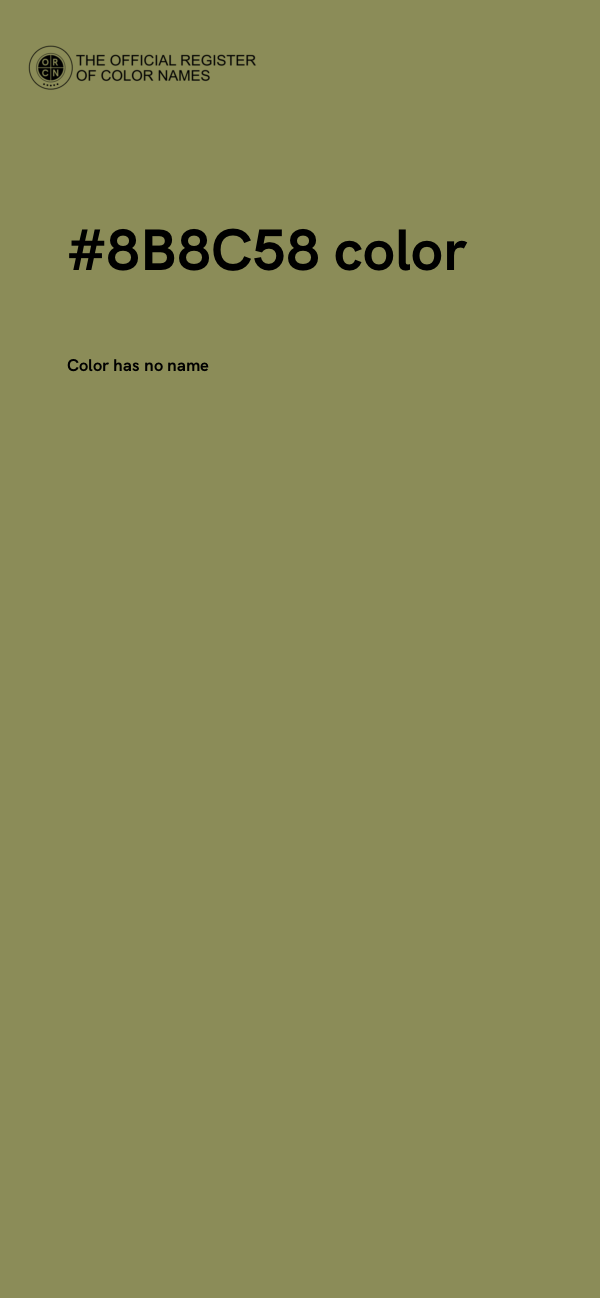 #8B8C58 color image