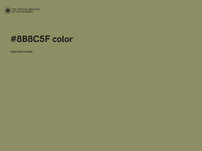 #8B8C5F color image