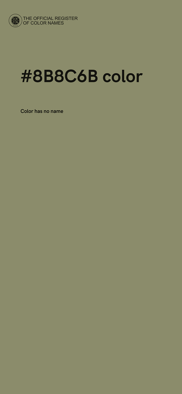 #8B8C6B color image