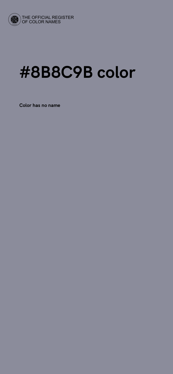 #8B8C9B color image