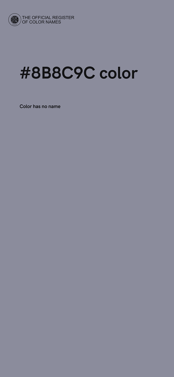 #8B8C9C color image