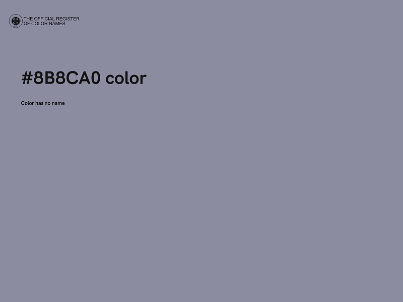 #8B8CA0 color image