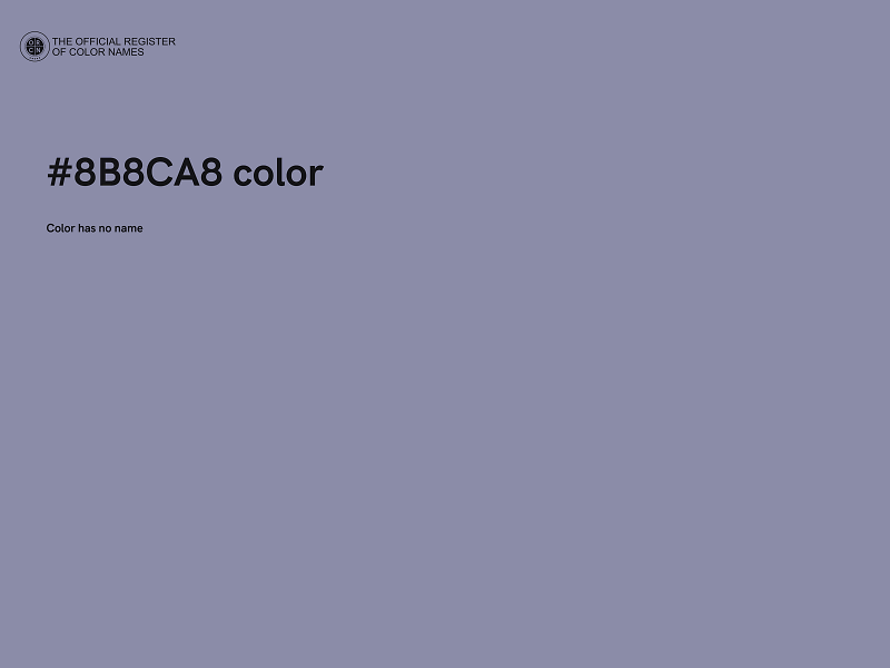 #8B8CA8 color image