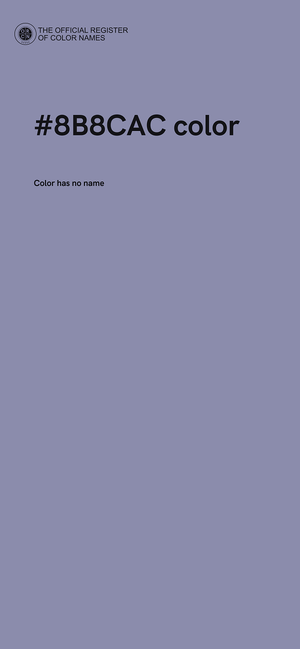 #8B8CAC color image