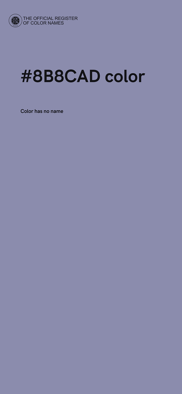 #8B8CAD color image