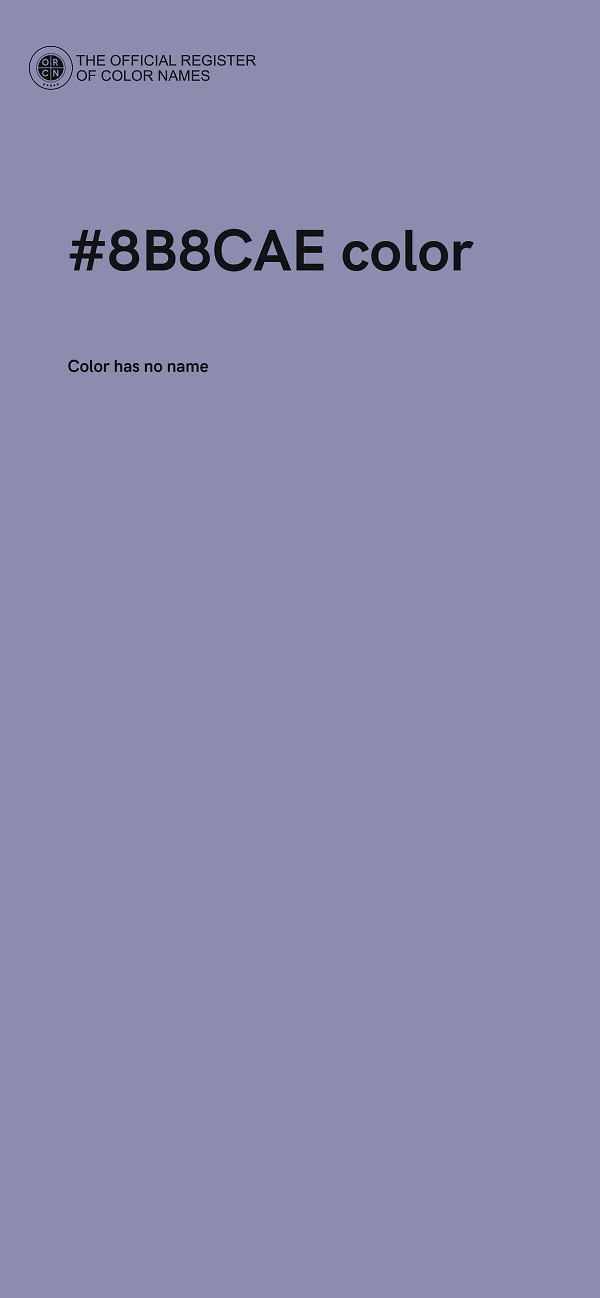 #8B8CAE color image