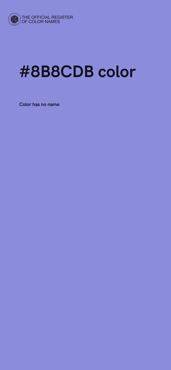 #8B8CDB color image