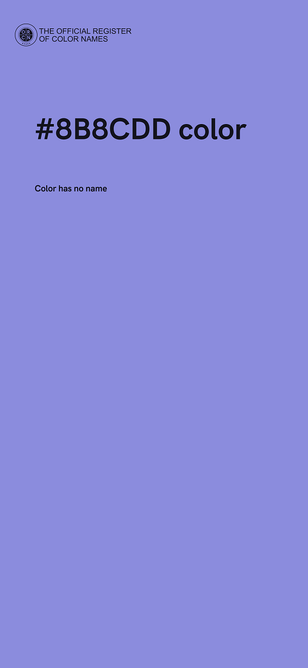 #8B8CDD color image