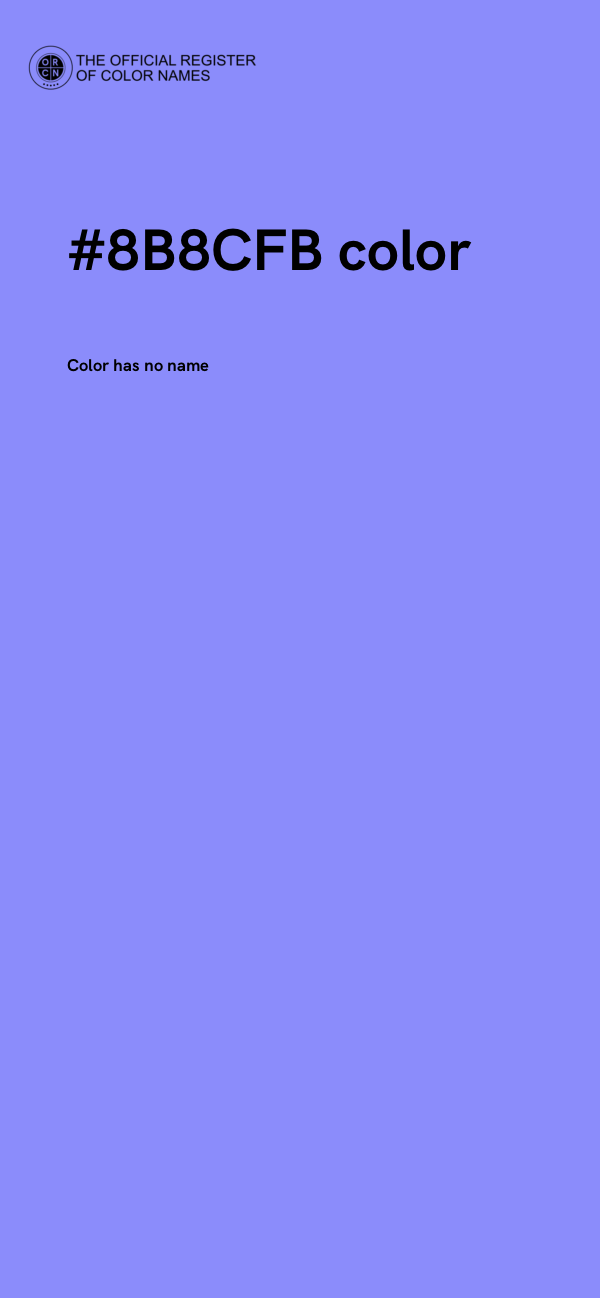 #8B8CFB color image