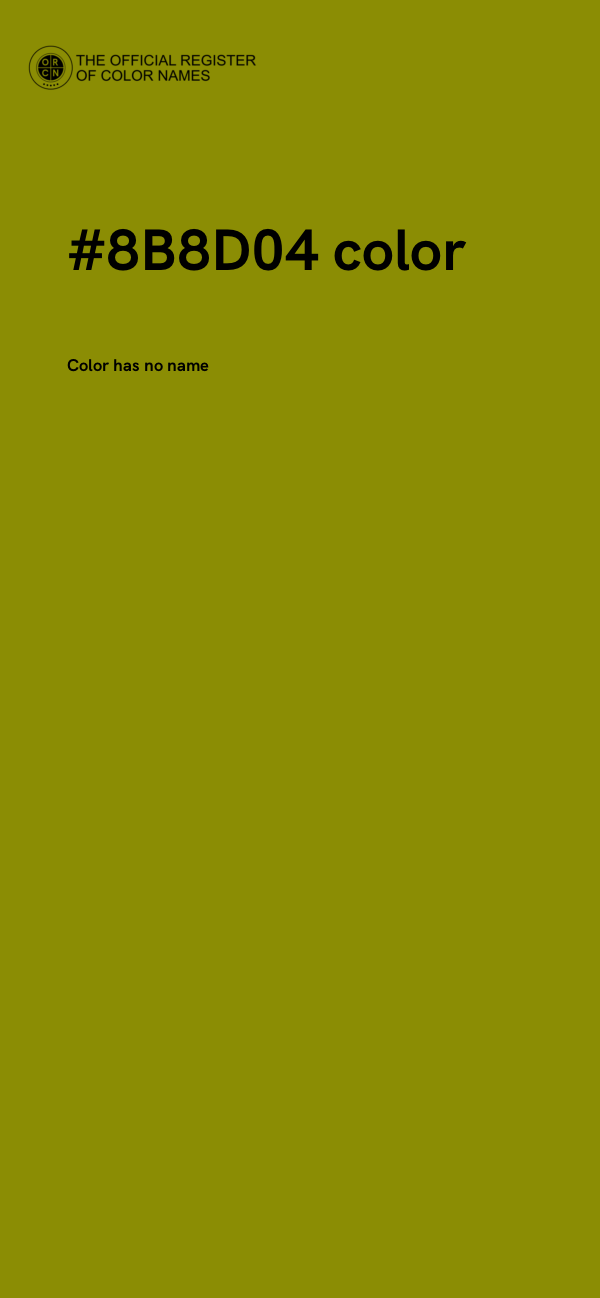 #8B8D04 color image