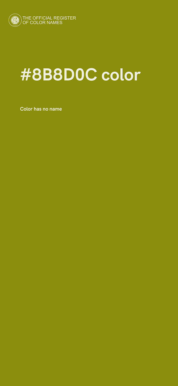 #8B8D0C color image