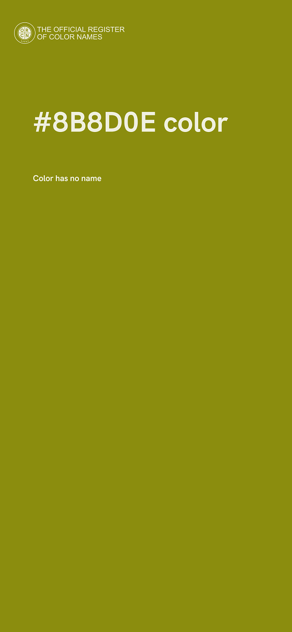 #8B8D0E color image