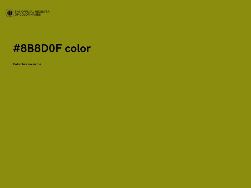#8B8D0F color image