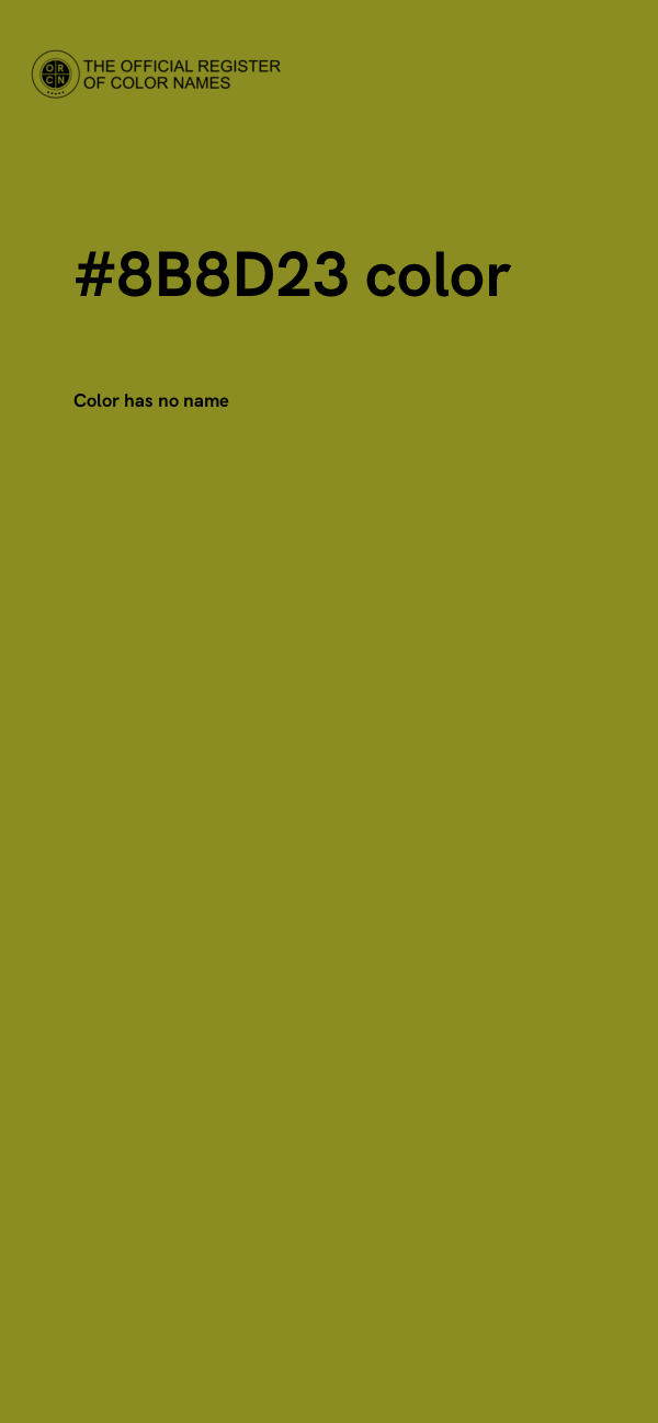 #8B8D23 color image