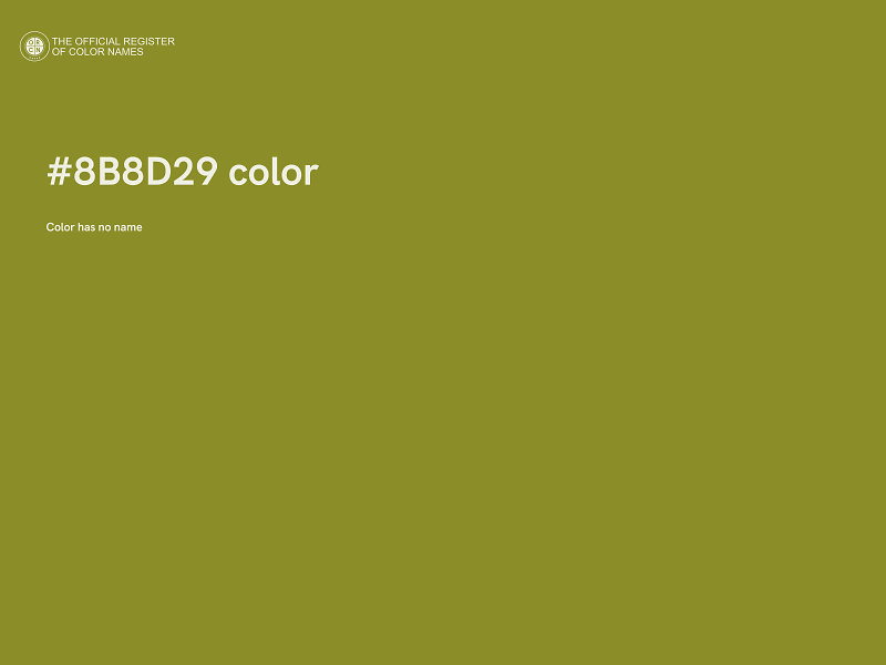 #8B8D29 color image