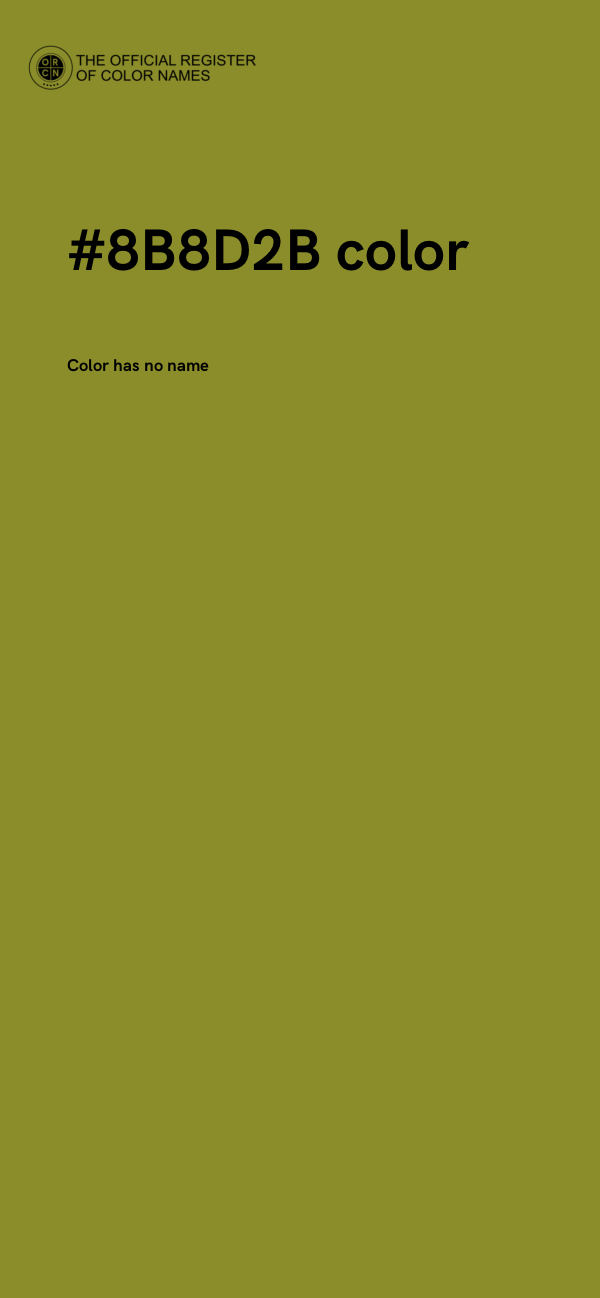 #8B8D2B color image