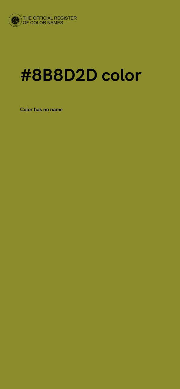 #8B8D2D color image