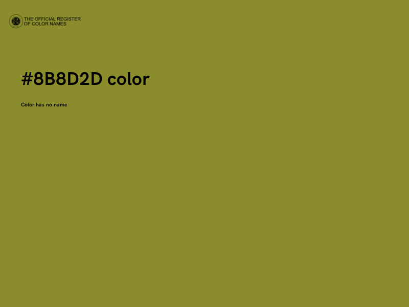 #8B8D2D color image