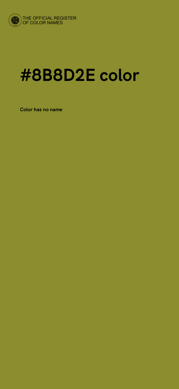 #8B8D2E color image