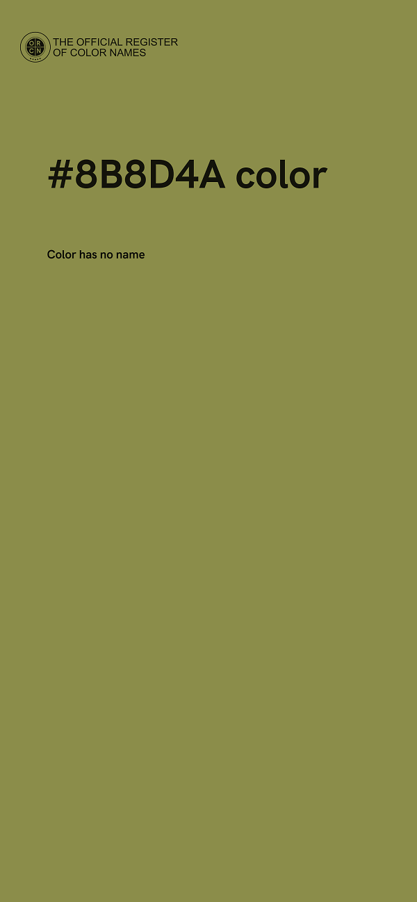 #8B8D4A color image