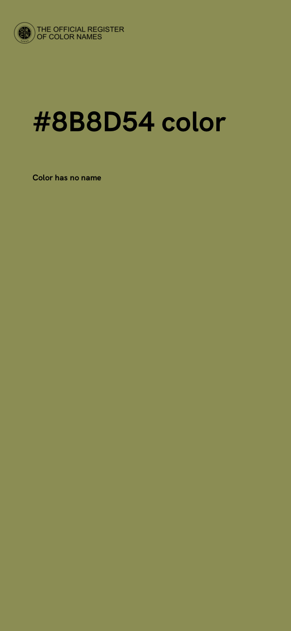 #8B8D54 color image