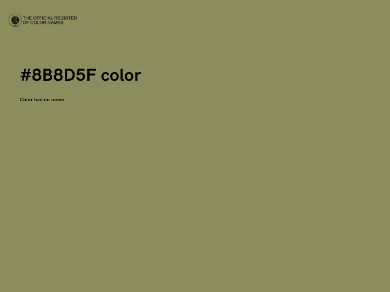 #8B8D5F color image