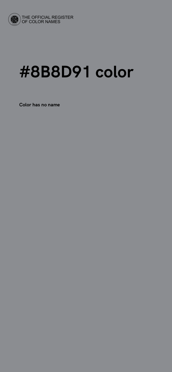 #8B8D91 color image