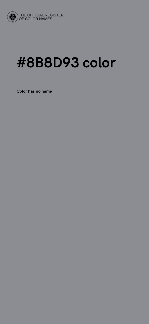 #8B8D93 color image