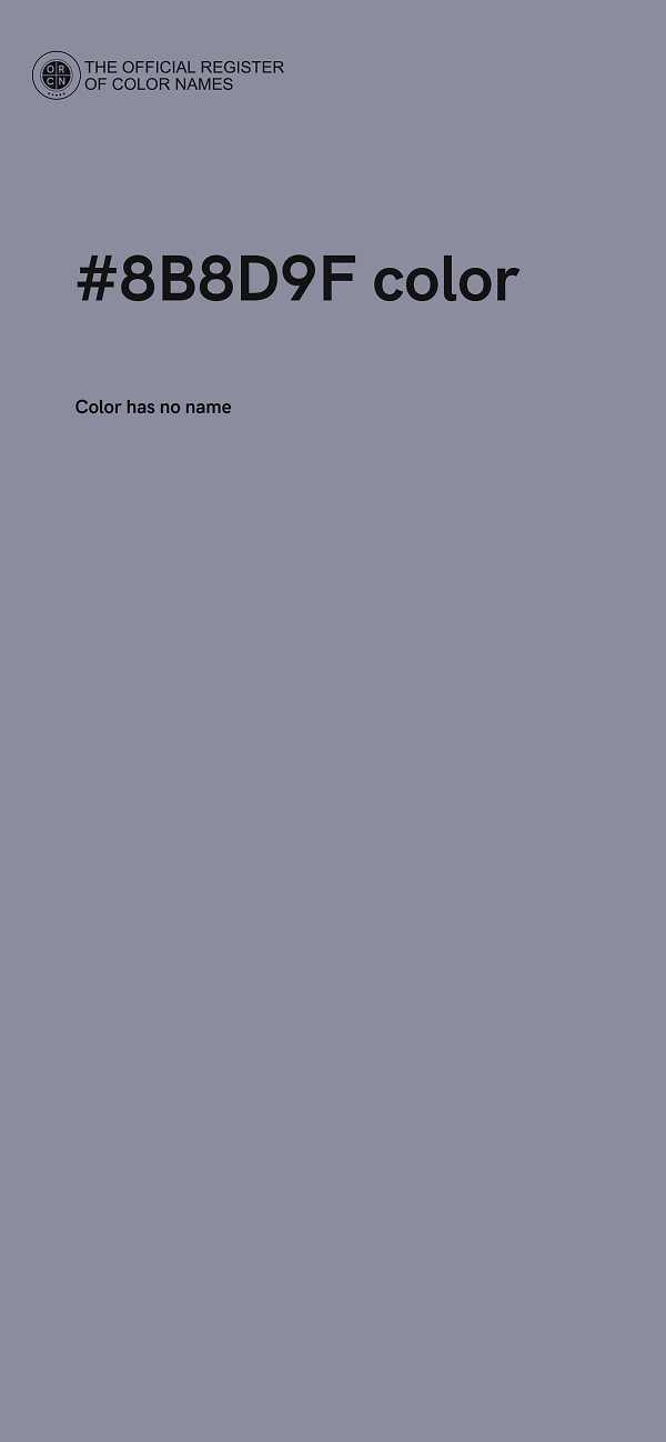 #8B8D9F color image