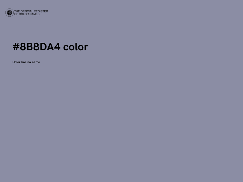 #8B8DA4 color image