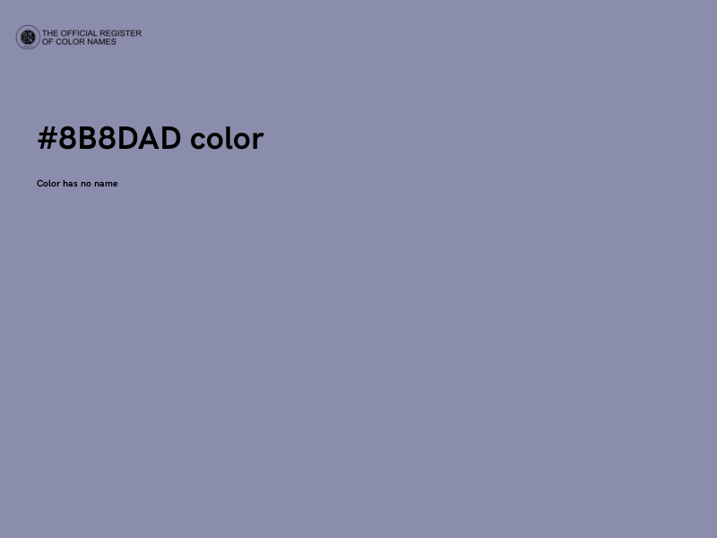 #8B8DAD color image