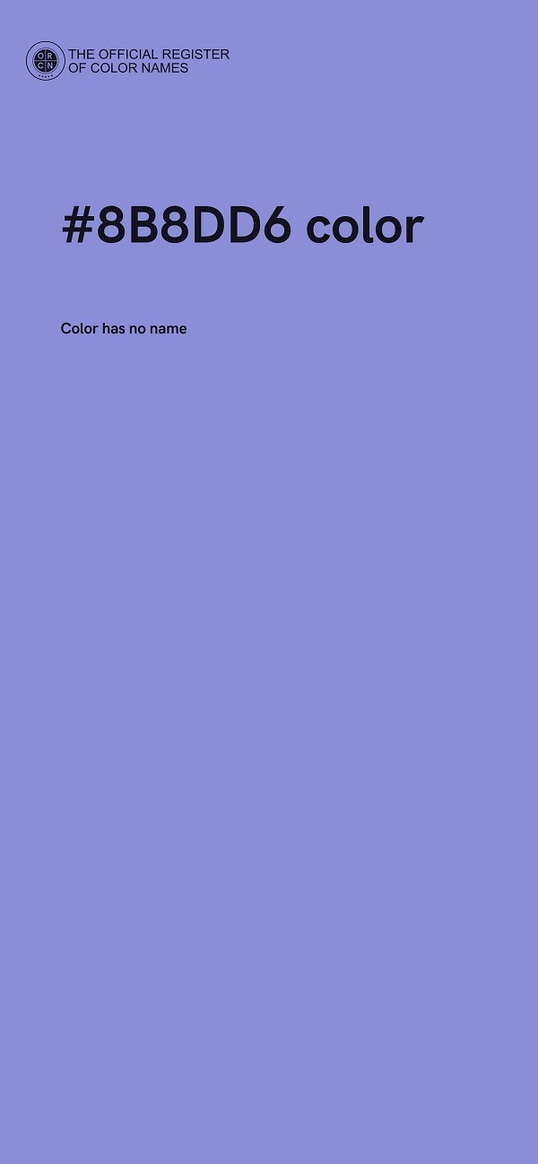 #8B8DD6 color image