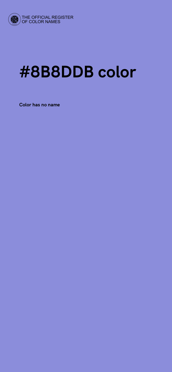 #8B8DDB color image