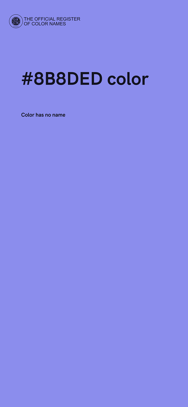 #8B8DED color image