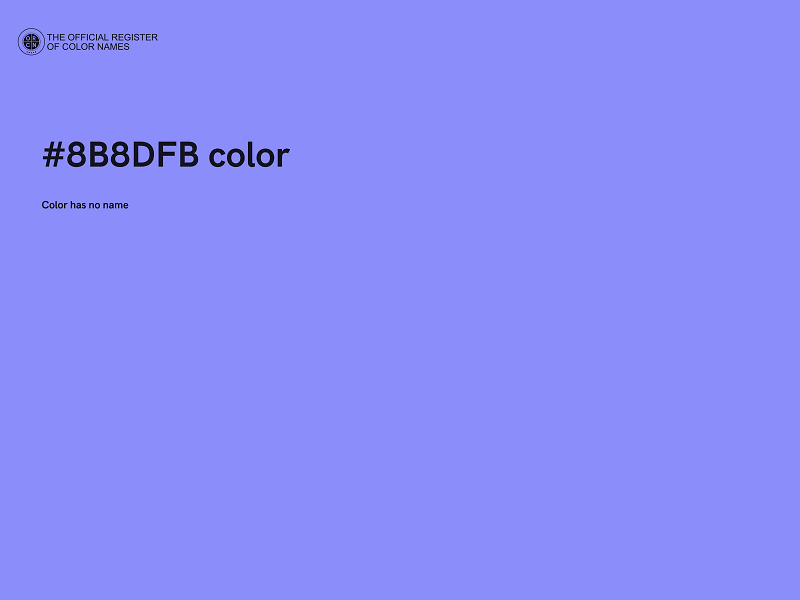 #8B8DFB color image