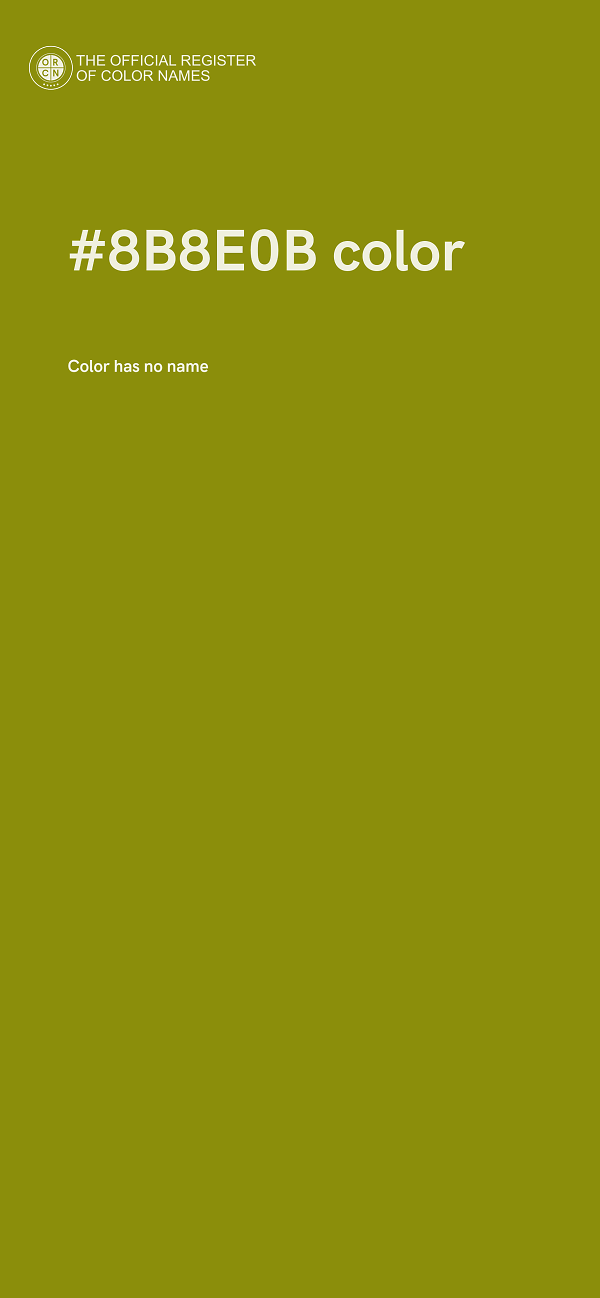 #8B8E0B color image